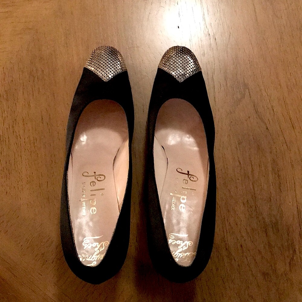 ❗️LAST CHANCE- Vintage FELIPE Satin Heels - Picture 9 of 11